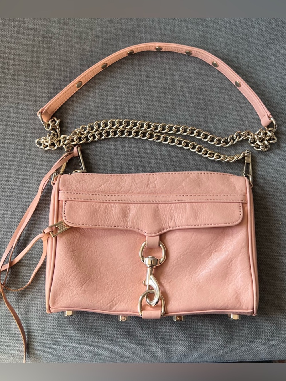 Rebecca Minkhoff Mini Mac Crossbody Bag Pale‎ Pink